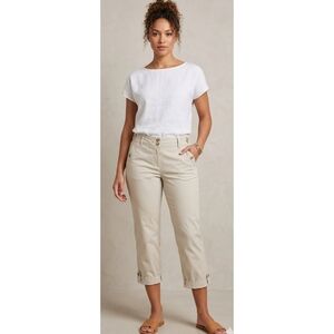 Lands' End Cropped hem Chinos Tan Size 16P